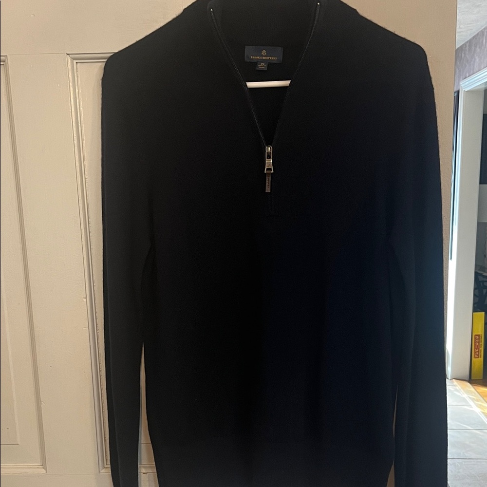Brooks Brothers Men's Dark blue Zip-Up Sweater